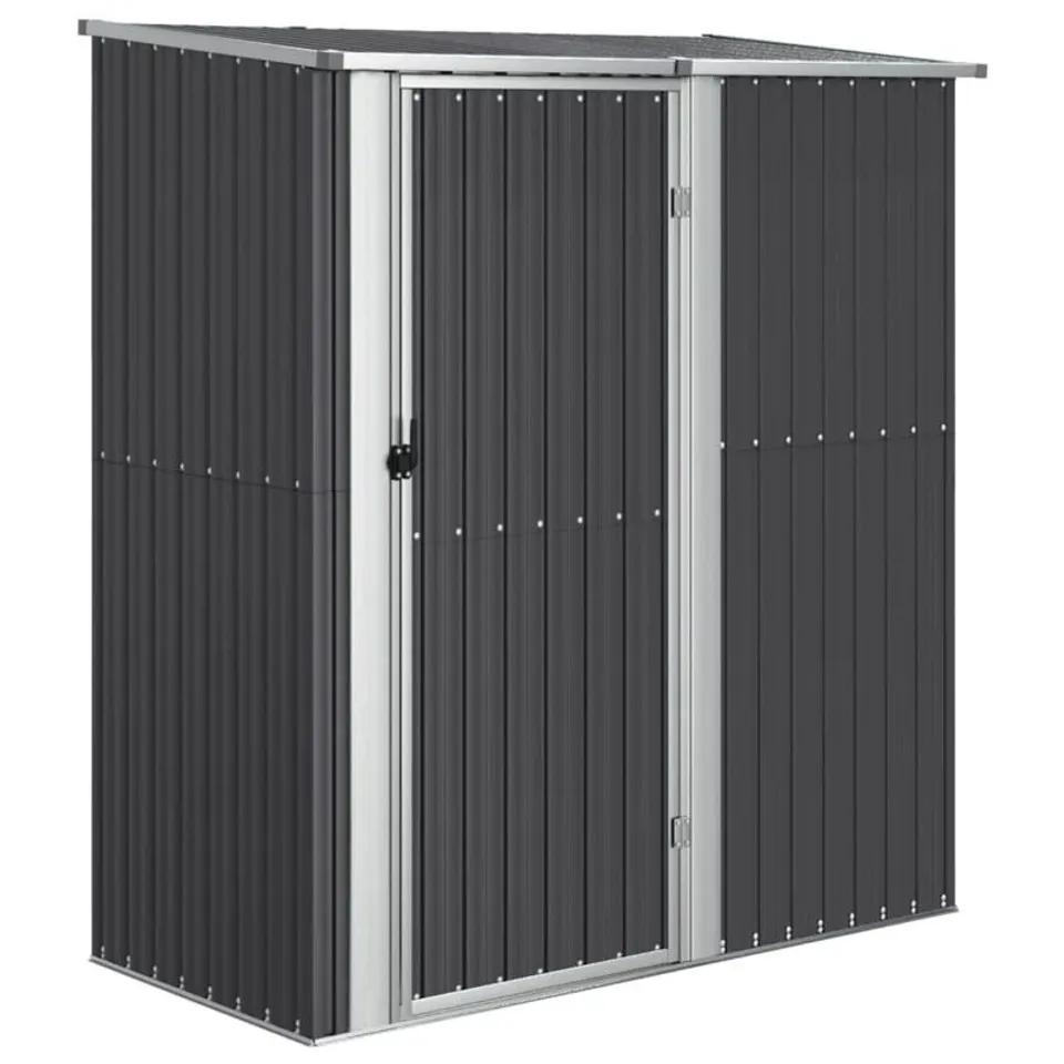 BOXED 180.5 CM X 97 CM AMARIUS PLASTIC TOOL SHED - ANTHRACITE 