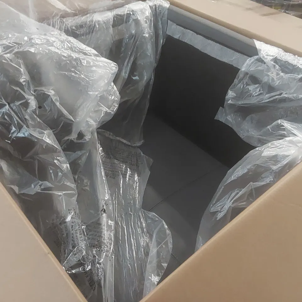 BOXED KANSAS CORNER SOFA - GREY PREMIUM FAUX LEATHER - MISSING PARTS AND CUSHIONS (3 BOXES)