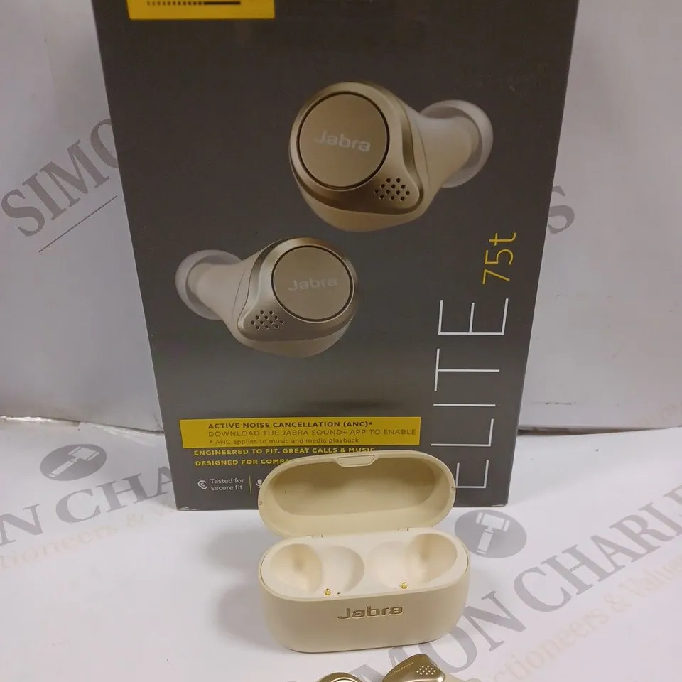 BOXED JABRA ELITE 75T WIRELESS EARPHONES 