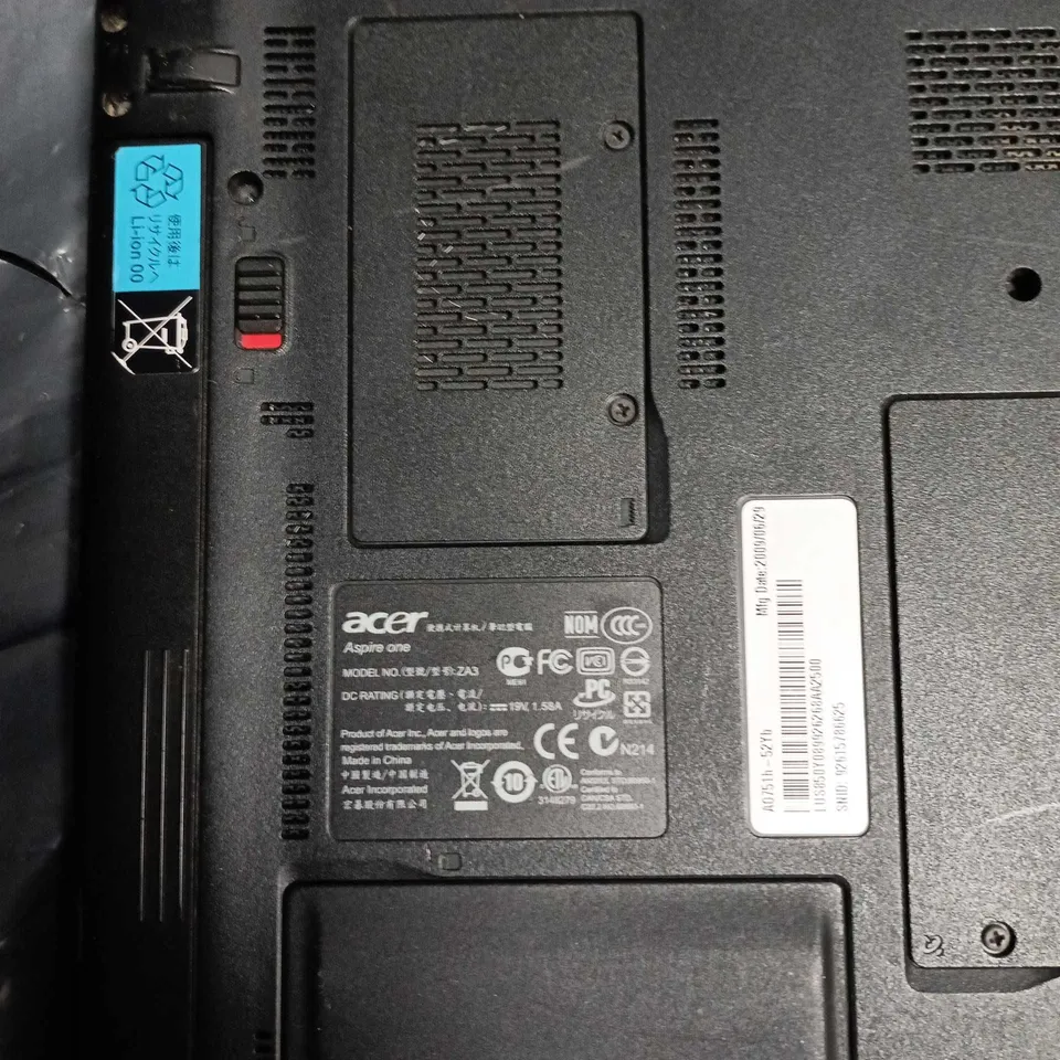 ACER ASPIRE ONE NETBOOK – BLUE