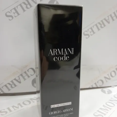 SEALED GIORGIO ARMANI CODE EAU DE TOILETTE - 200ML