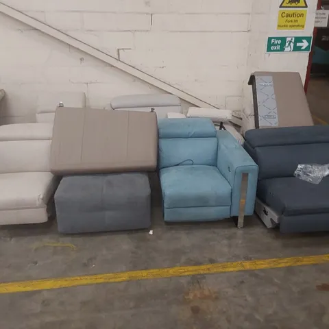 LARGE ASSORTMENT OF INCOMPLETE QUALITY DESIGNER ITALIAN MADE SOFA PARTS, PIECES AND ACCESSORIES