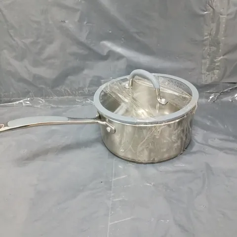 UNBRANDED STAINLESS STEEL PAN WITH LID 