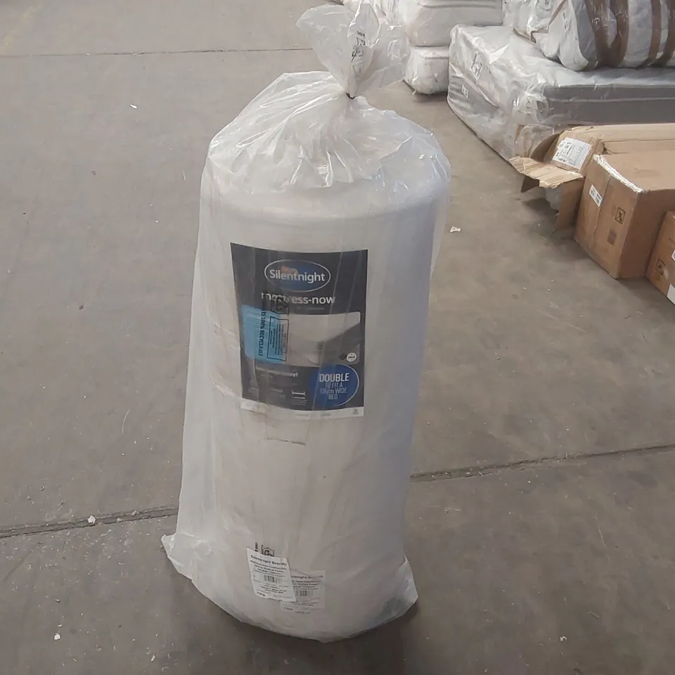 QUALITY BAGGED AND ROLLED SILENTNIGHT 135CM DOUBLE MATTRESS