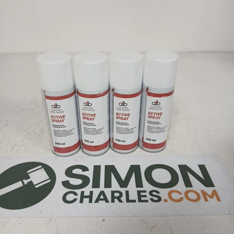 APPROXIMATELY 20 AUTOMATIC LETTER BENDER ACTIVE SPRAY – 200 ML