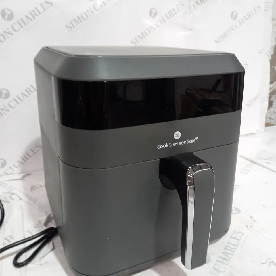COOK'S ESSENTIALS 5.8L AIR FRYER IN SLATE GREY