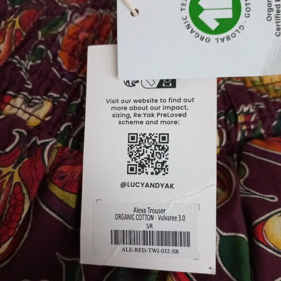 Lucy & Yak Alexa Trouser – Organic Cotton Pants (S/R)