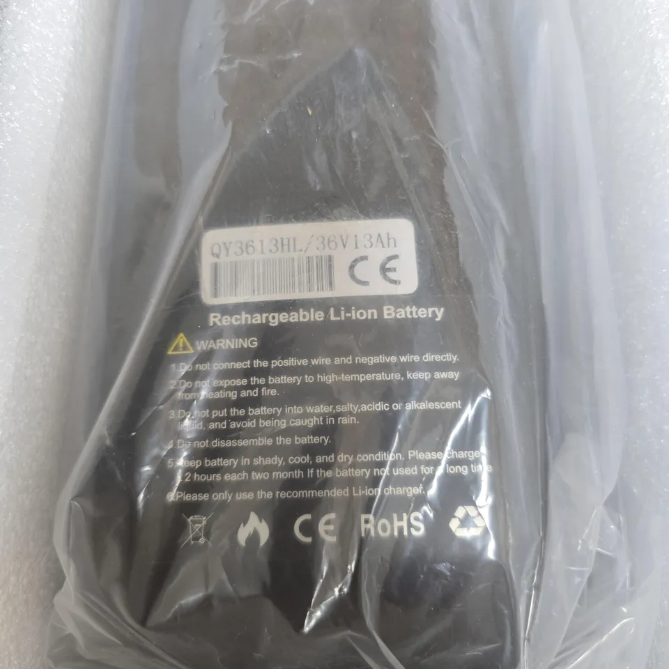 E-BIKE RECHARGEABLE LITHIUM BATTERY BOXED