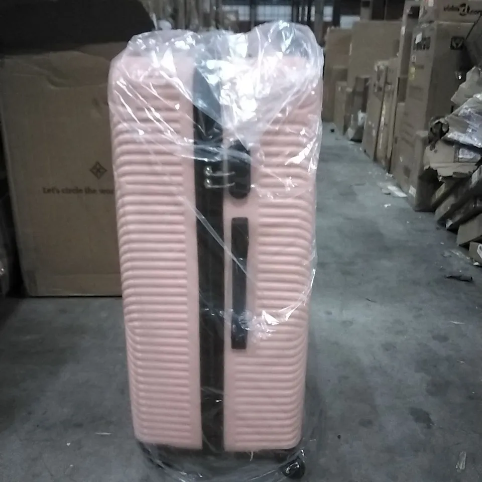 BOXED NEO HARDSHELL LUGGAGE SUITCASE IN PINK 