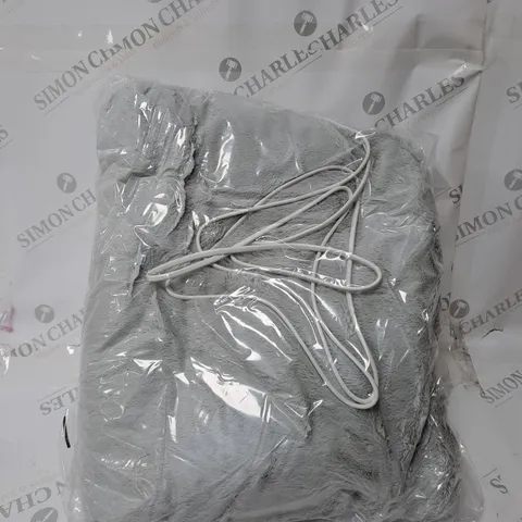 BOXED COZEE HOME VELVETSOFT HEATED THROW IN LIGHT GREY