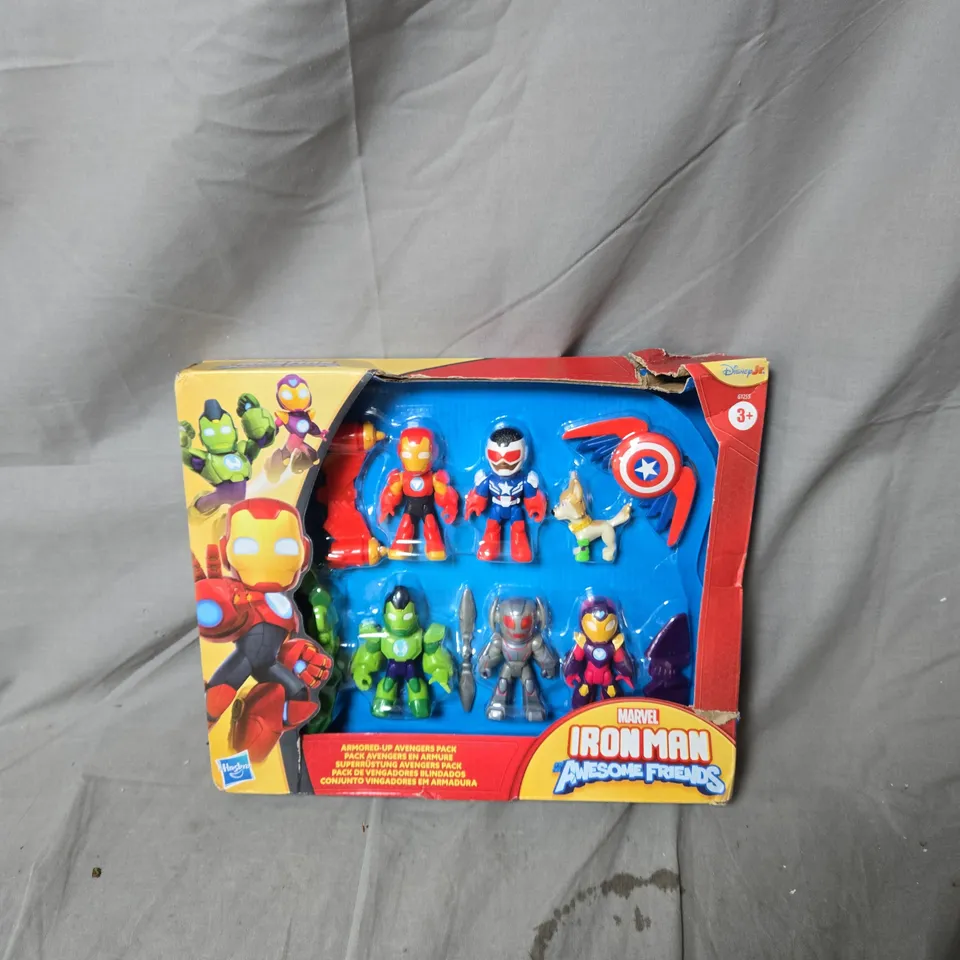 MARVEL IRON MAN AWESOME FRIENDS MINI ACTION FIGURE SET