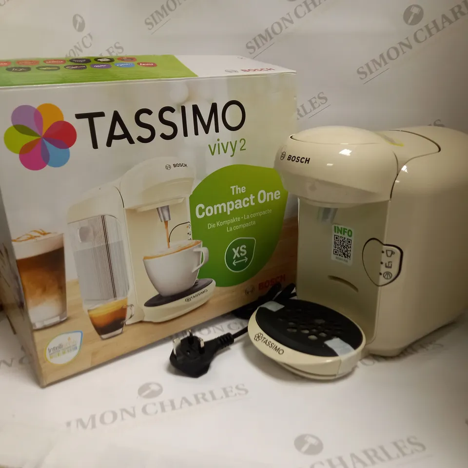 BOSCH TASSIMO VIVY CREAM COFFEE MACHINE RRP £106