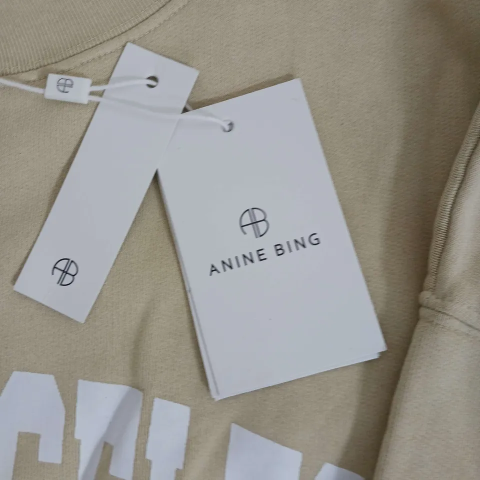 ANINE BING SWEAT SHIRT YELLOW SIZE 14 L