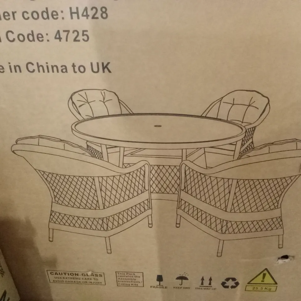 BOXED VENICE OUTDOOR DINING TABLE // TABLE ONLY (1 BOX)