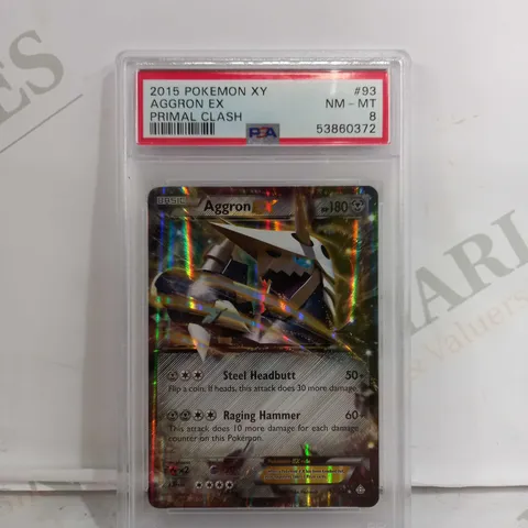 PSA 2015 POKEMON XY AGGRON EX PRIMAL CLASH 8