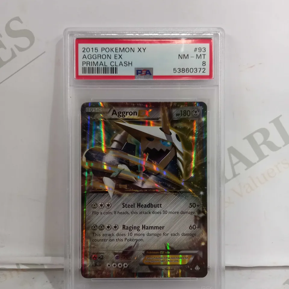 PSA 2015 POKEMON XY AGGRON EX PRIMAL CLASH 8