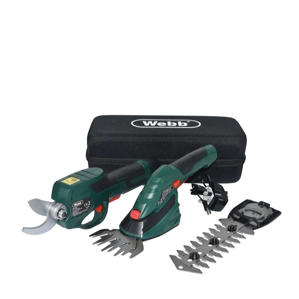 WEBB PRUNER & SHEAR SET WITH STORAGE BOX