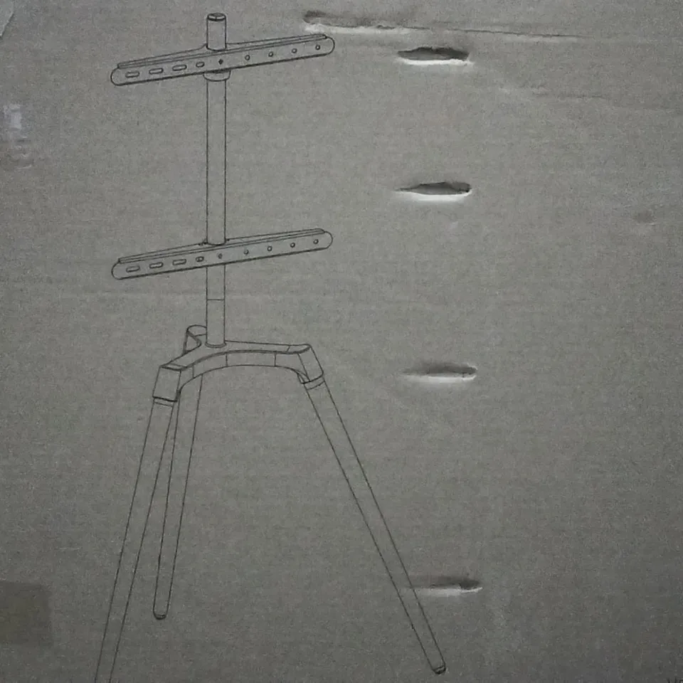 BOXED EASEL STUDIO TV FLOOR STAND FOR 50"-60" FLAT TVS 
