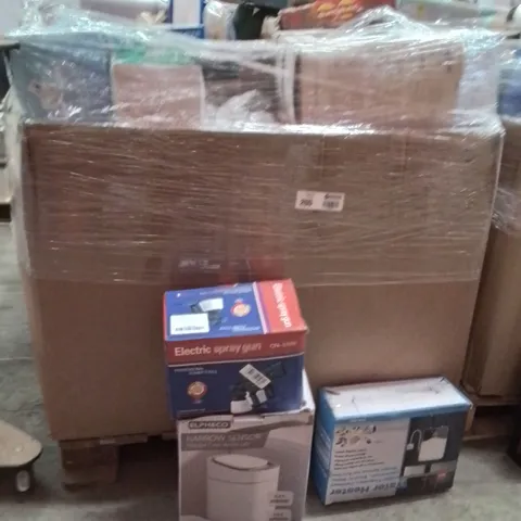 PALLET CONTAINING A LARGE QUANTITY OF ELECTRICAL PRODUCTS TO INCLUDE;ELECTRIC SPRAY GUN,ELECTRONIC SCALES,TRASH CAN