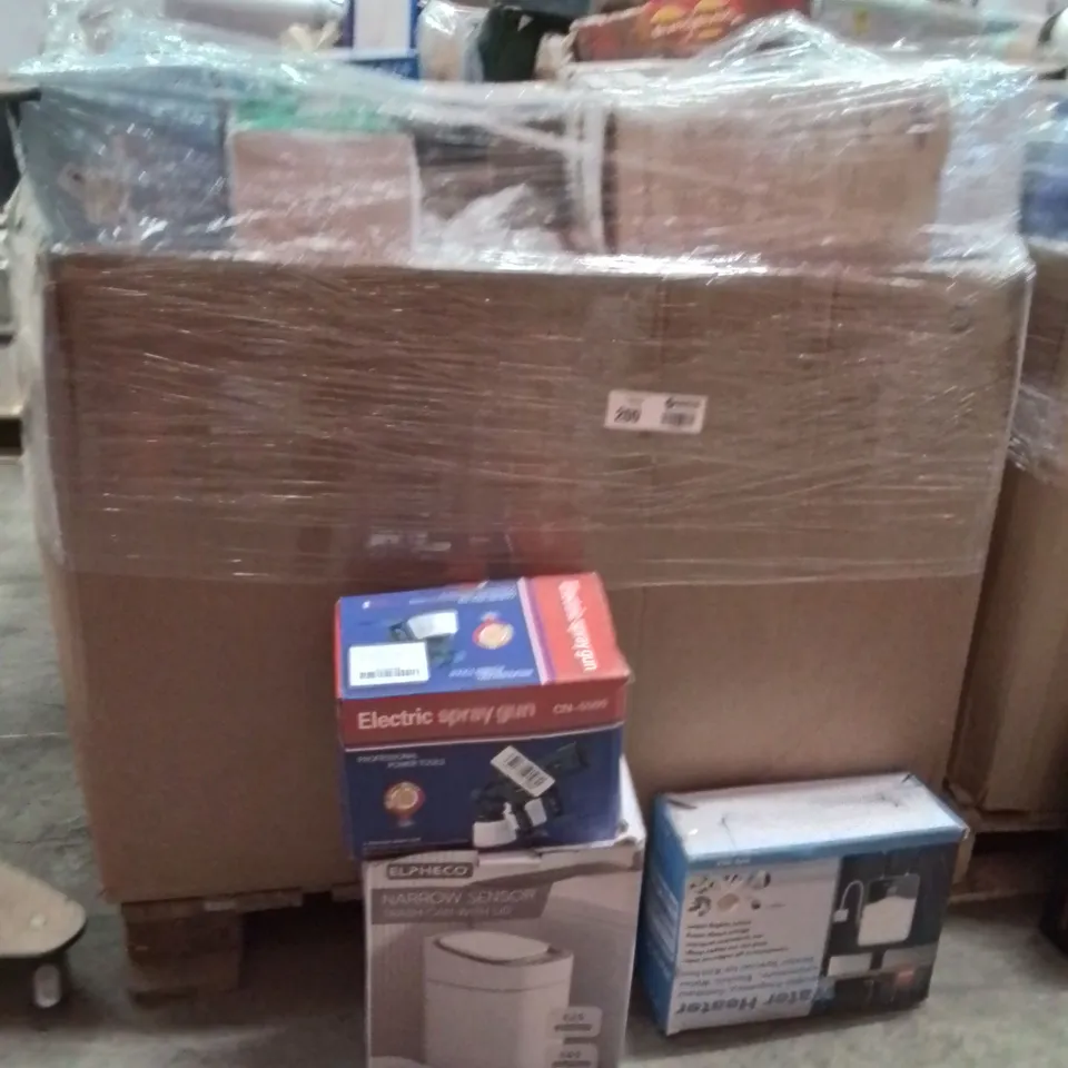 PALLET CONTAINING A LARGE QUANTITY OF ELECTRICAL PRODUCTS TO INCLUDE;ELECTRIC SPRAY GUN,ELECTRONIC SCALES,TRASH CAN