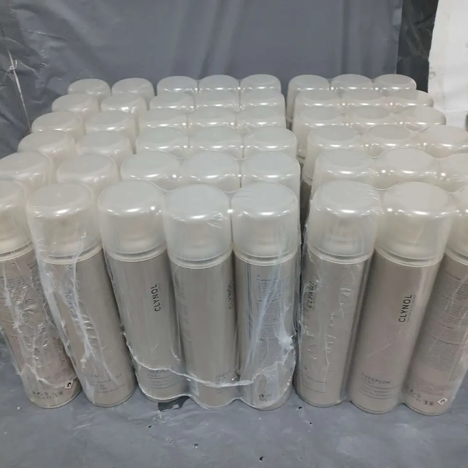 LOT OF APPROX 45 CLYNOL FREE FLOW HAIRSPRAYS