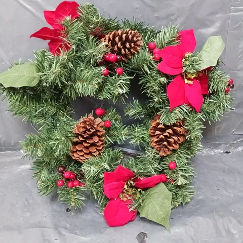 BOXED RED POISETTA PRE LIT 6FT GARLAND