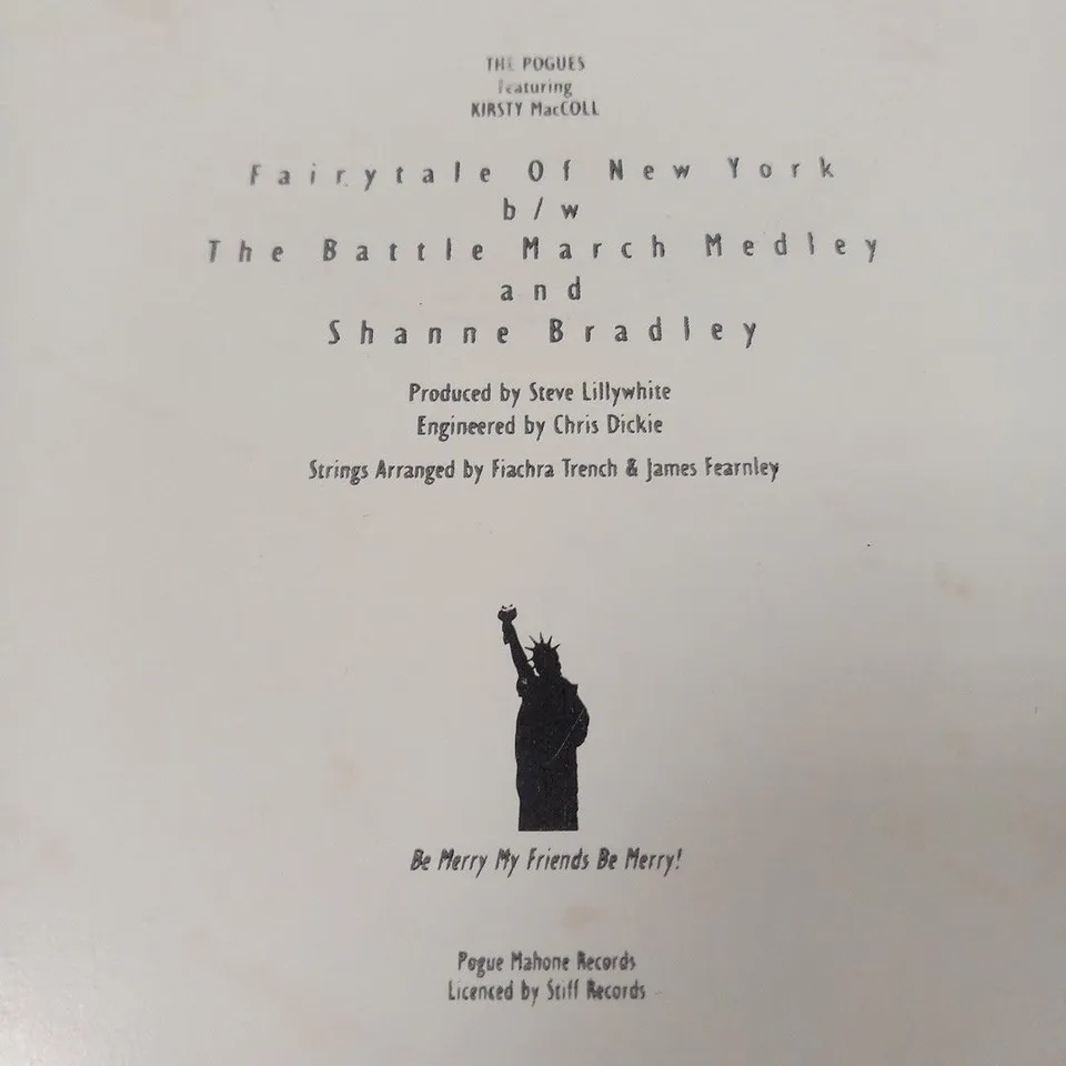 THE POGUES FAIRYTALE OF NEW YORK VINYL