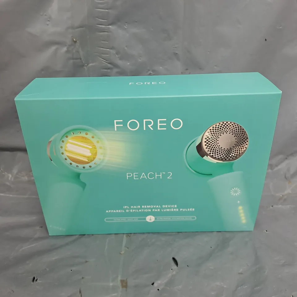 BOXED FOREO PEACH 2 HAIR REMOVAL DEVICE 