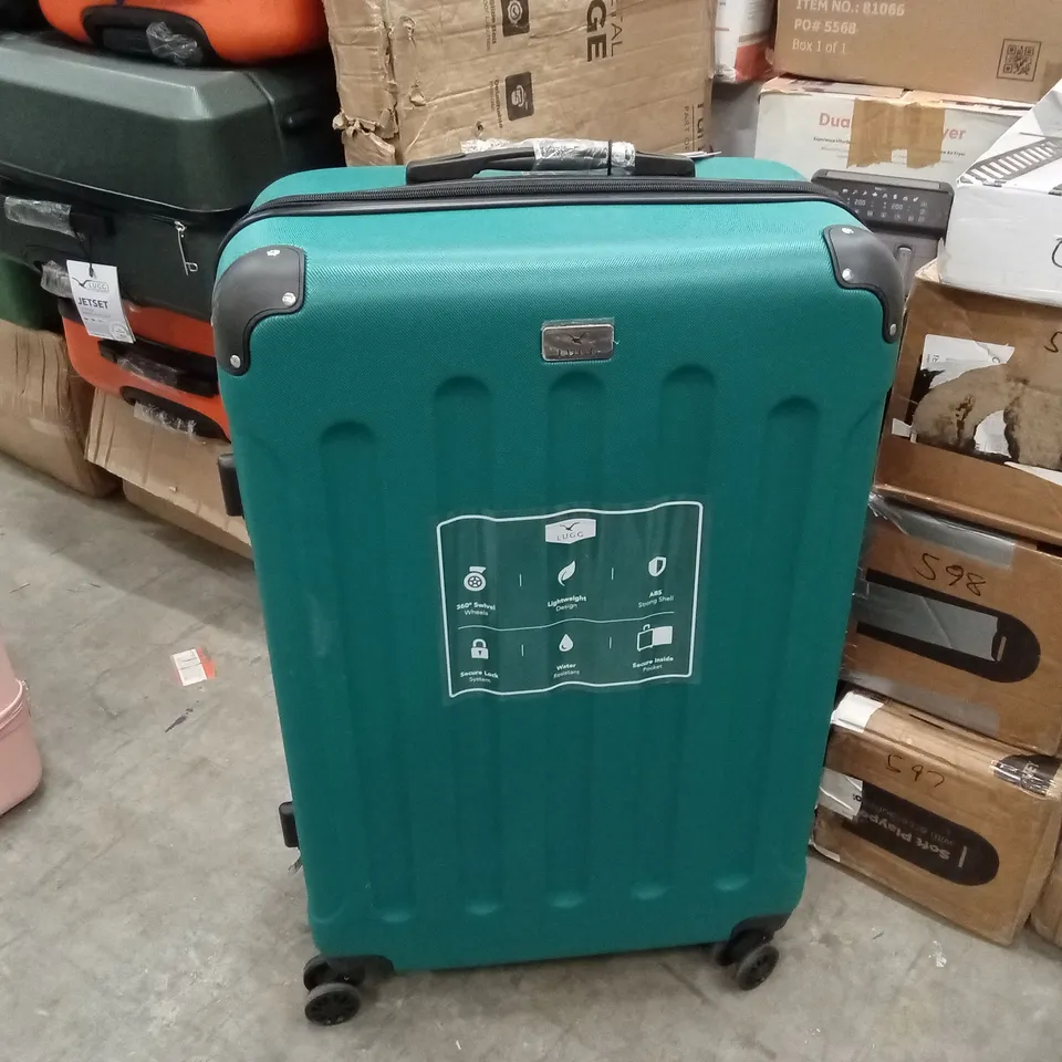 MEDIUM SUITCASE GREEN & BLACK