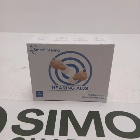 SMART HEARING 4-CHANNEL DIGITAL HEARING AIDS – BOXED