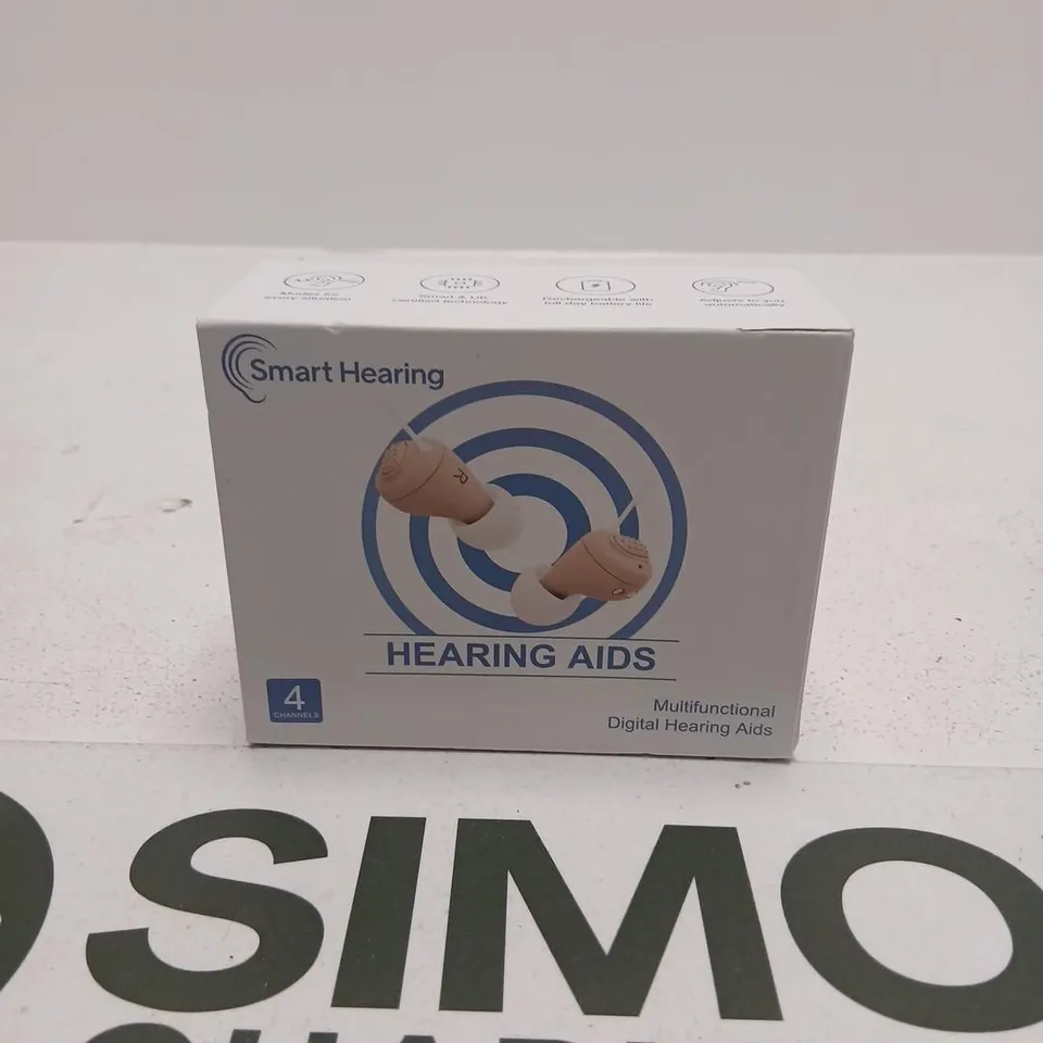 SMART HEARING 4-CHANNEL DIGITAL HEARING AIDS – BOXED