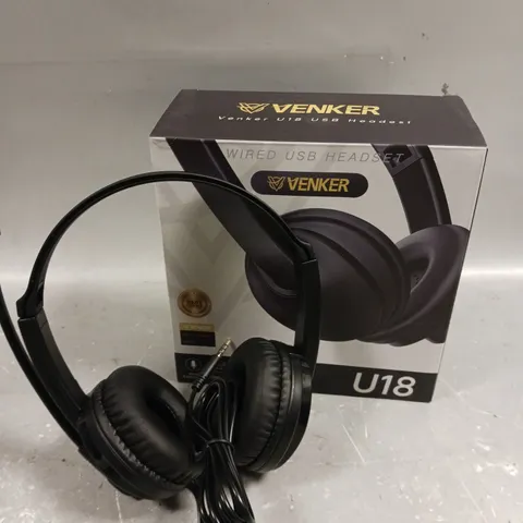 BOXED VENKER U18 USB HEADSET 