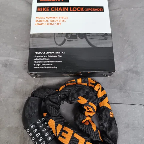ZELENY BIKE CHAIN LOCK – 0.9M ALLOY STEEL WITH SLEEVE