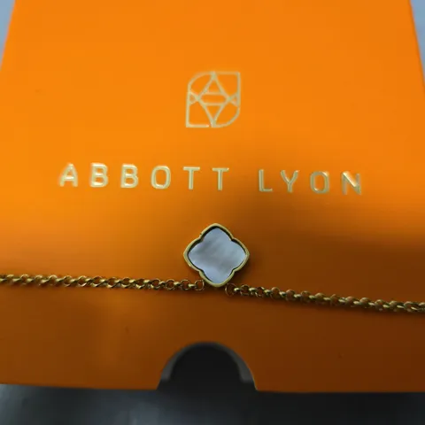BOXED ABBOTT LYON PEARL CLOVER NECKLACE 