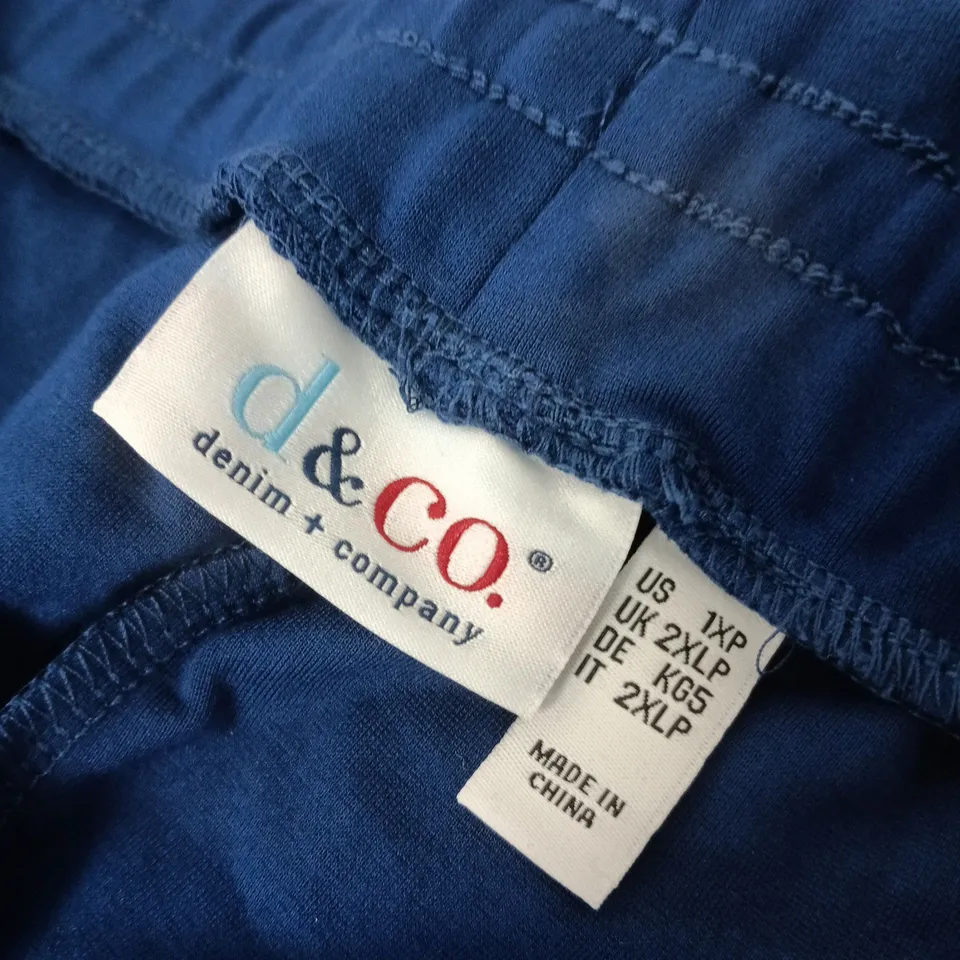 D&CO DENIM + COMPANY BLUE TROUSERS 
