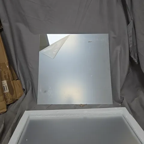 4-PIECE ACRYLIC ADHESIVE WALL MIRROR TILES, SHATTERPROOF DECORATIVE SET