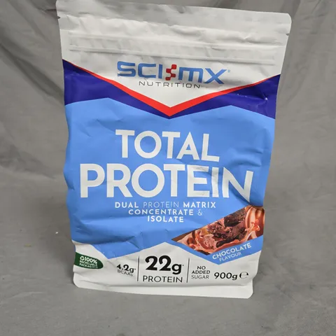 SCI-MX NUTRITION TOTAL PROTEIN POWDER IN CHOCOLATE - 900G
