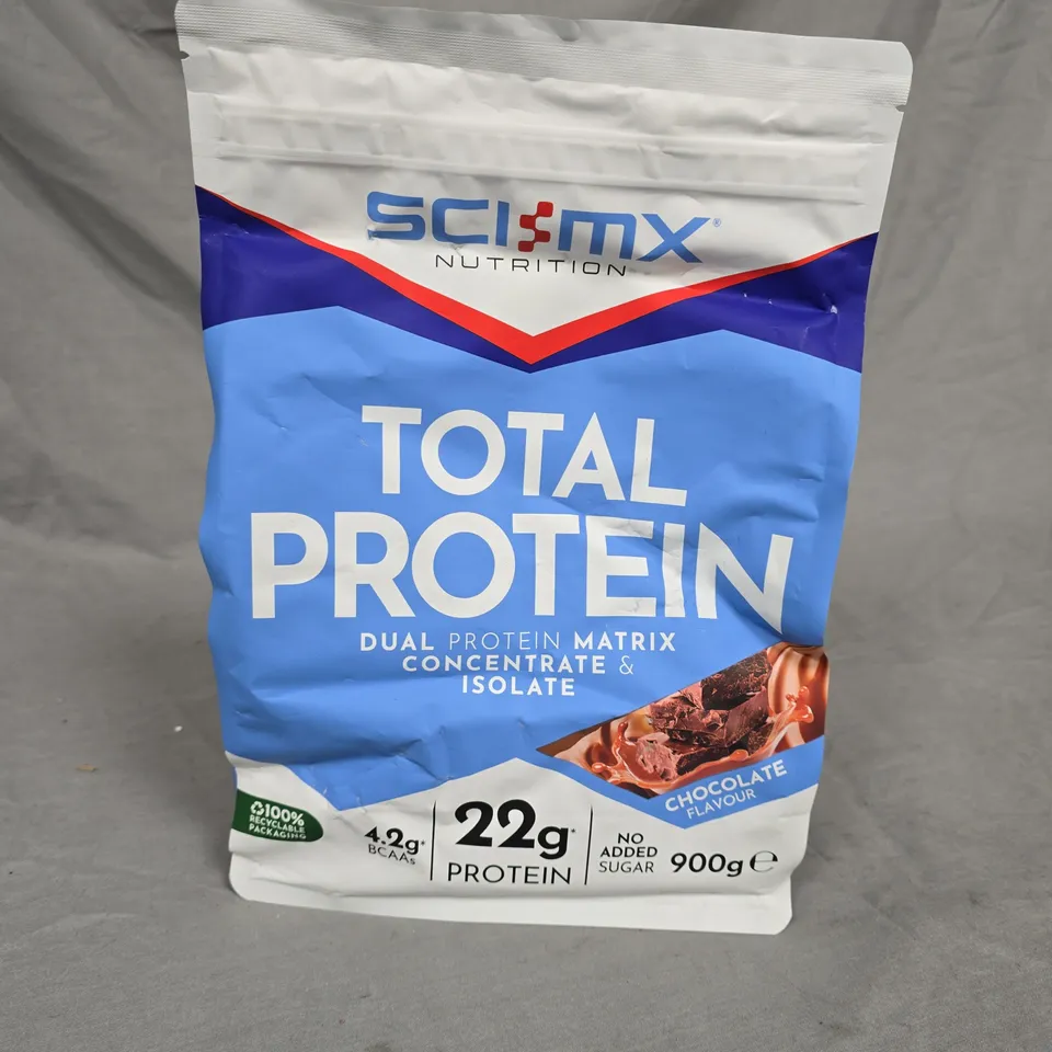 SCI-MX NUTRITION TOTAL PROTEIN POWDER IN CHOCOLATE - 900G