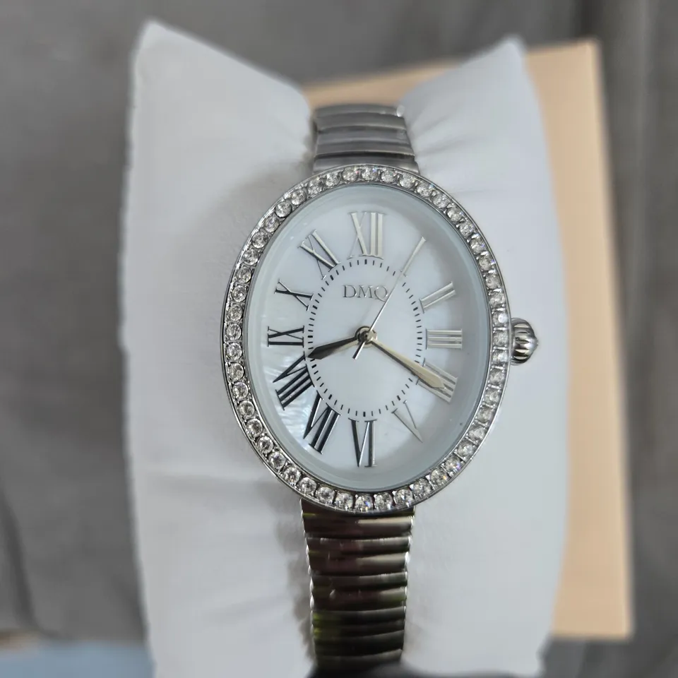 DIAMONIQUE DMQ WATCH – STAINLESS STEEL BRACELET, CRYSTAL BEZEL