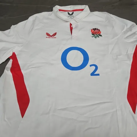 ENGLAND RUGBY UNION SHIRT BY CASTORE –  BACK NAME JESS AND NUMBER 30 - SIZE 2XL
