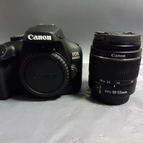 BOXED CANON EOS 4000D CAMERA AND ACCESSORIES