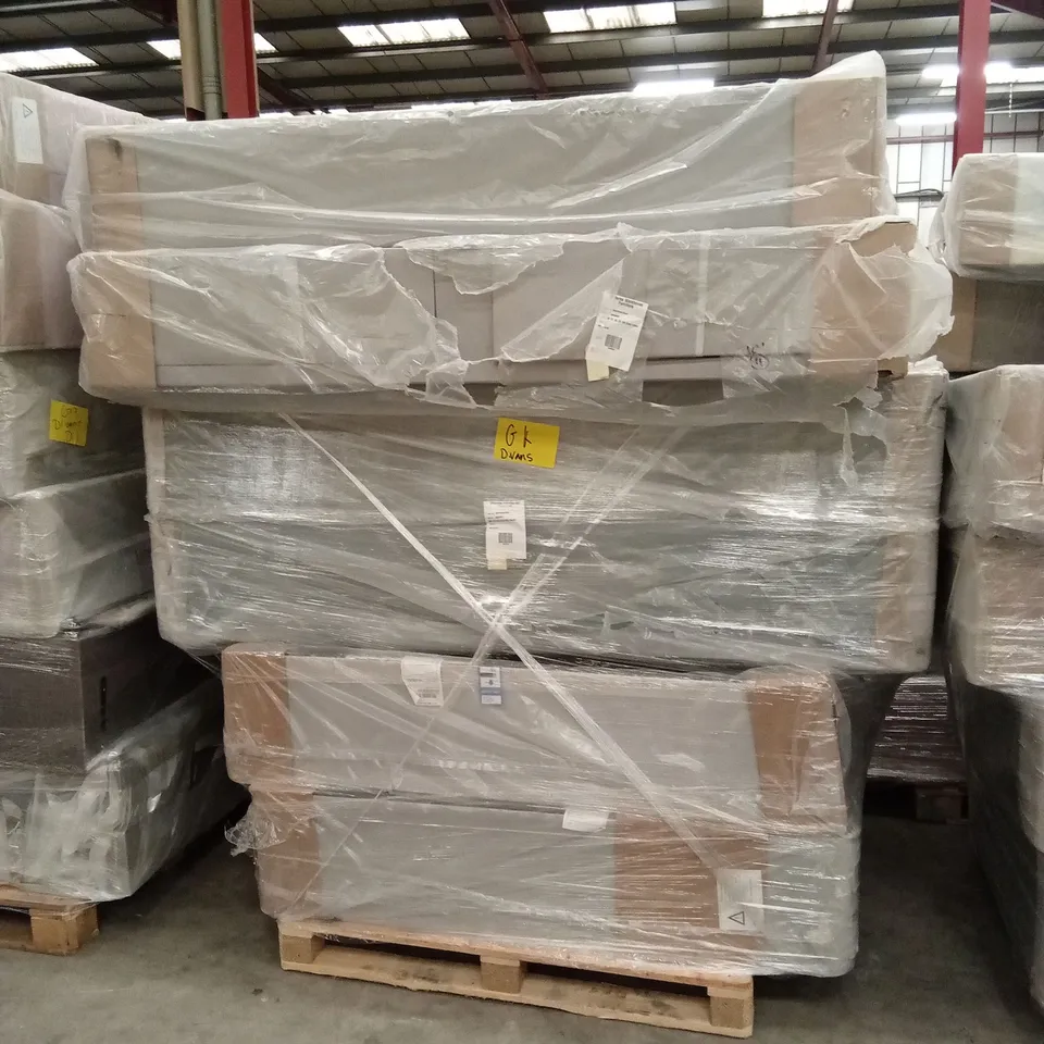 PALLET OF ASSORTED DESIGNER DIVAN BASES, SIZES AND SETS VARY