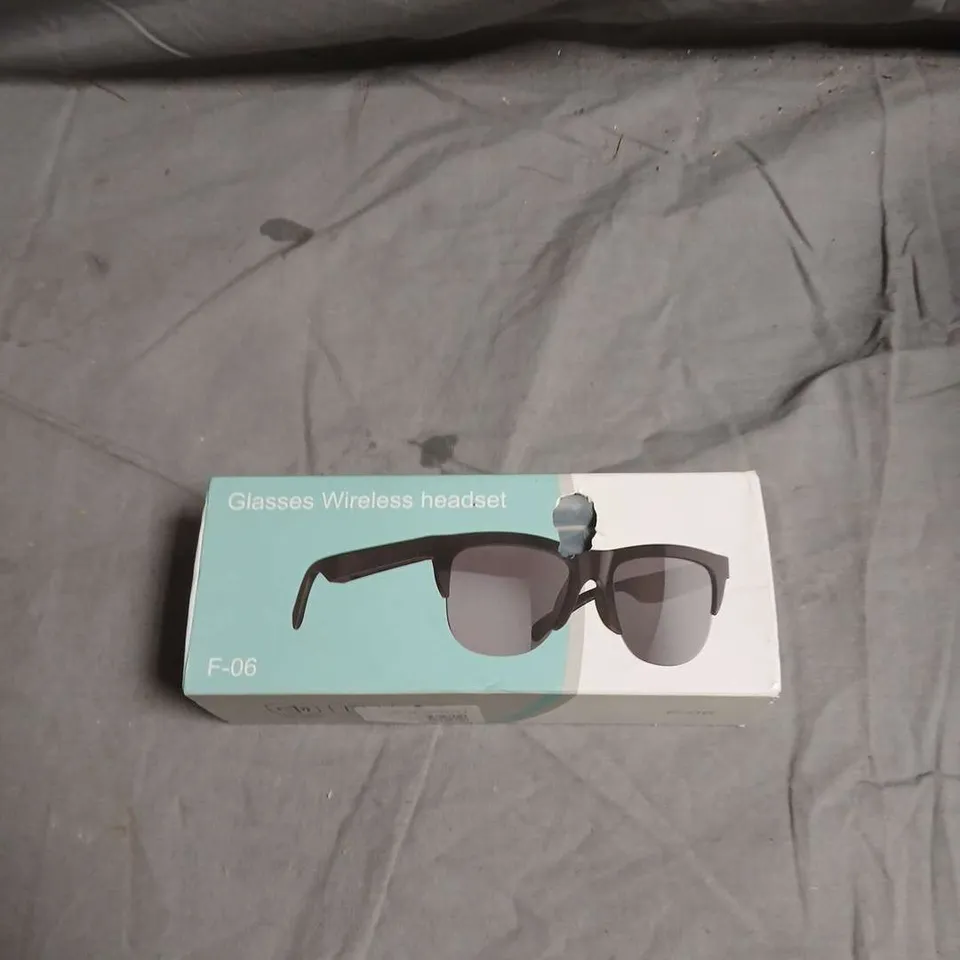 GLASSES WIRELESS HEADSET SUNGLASSES – BLACK - F-06