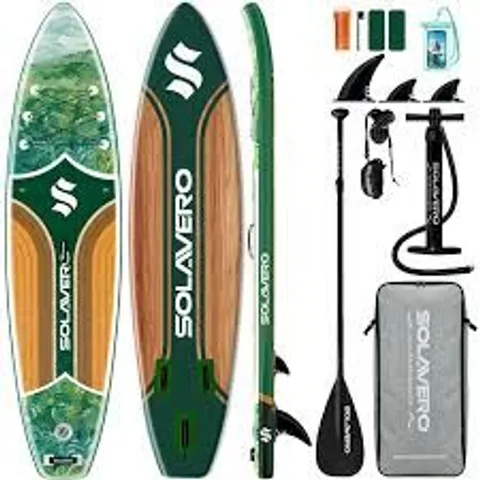 SUP BOARD, INFLATABLE PADDLEBOARD, STAND UP PADDLEBOARD, AIRBOARD, 335CM LENGTH, 83CM WIDTH, ALL-AROUND TYPE, BEGINNER-FRIENDLY SURFBOARD, ANTI-SLIP SURFACE