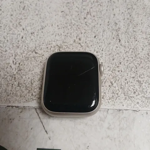 APPLE SERIES 8 SMARTWATCH WITH SQUARE FACE – SILVER CASE, BLACK DISPLAY