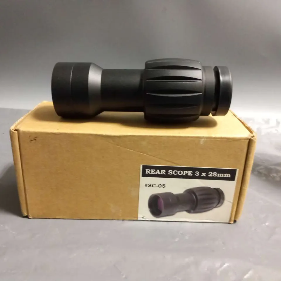 BOXED STAR REAR SCOPE 3 X 28MM SC-05