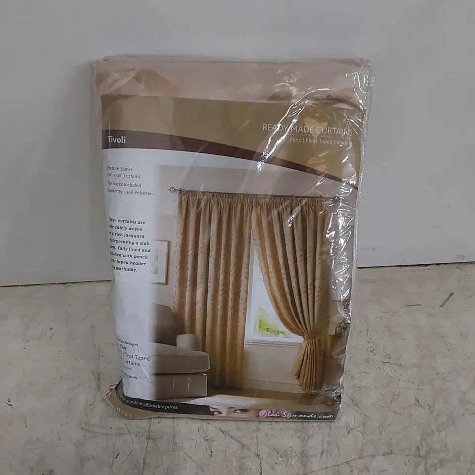 BAGGED BRYNJOLF ROOM DARKENING EYELET CURTAINS - LATTE // SIZE: 168 X 229cm