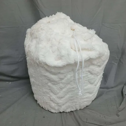 COSY CABLE KNIT FLEECE DUVET COVER SET WHITE