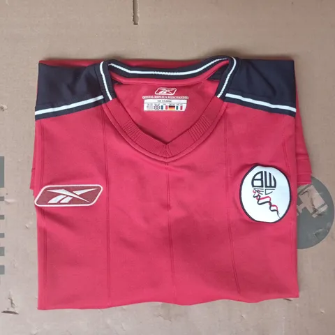 REEBOK VINTAGE BOLTON WANDERERS FC 2003-2005 AWAY JERSEY SIZE XXL