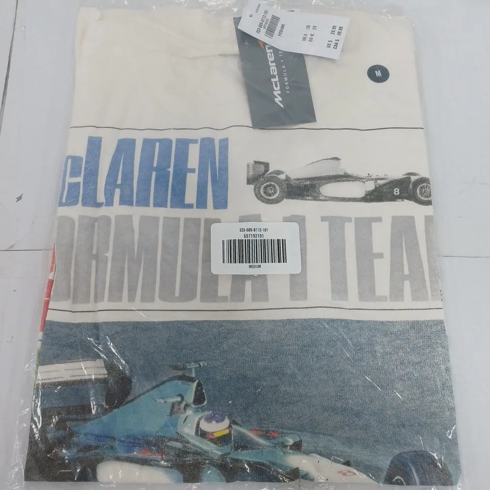 CLASSIC F1 MCLAREN TOP IN CREAM - MEDIUM